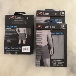 Terramar Cool Control Performance Boxer Brief - Lot of 3